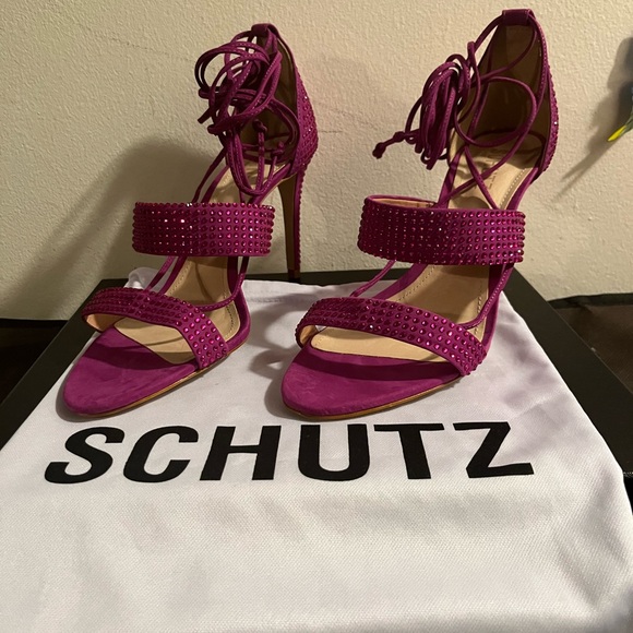 Schulz sparkly leg strap heels - Picture 3 of 6